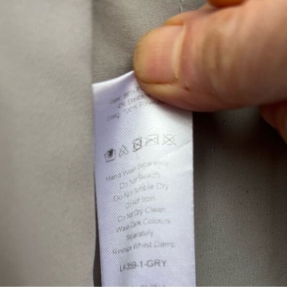 Lavish Alice grey vintage long sawn in ties coat w/free panels, fabulous, XS - Picture 12 of 13